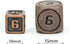 UDIXI 10mm Mini Metal DND Dice Set, 7-Die Small Metal Dice Portable Tiny Polyhedral RPG Dice for D&D Dungeons and Dragons Role Playing Games (Copp...
