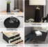 DUUEIHUER Black Wallpaper Peel and Stick Wallpaper Decorative Contact Paper Waterproof Wallpaper Suitable for Kitchen Cabinet Wallpaper Bedroom Wa...