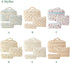 3 Pcs Cotton Quilted Makeup Bag Set, Floral Cotton Cosmetic Bag, Cute Makeup Bag, Aesthetic Toiletry Travel Organizer Bag for Women Girls (A)...