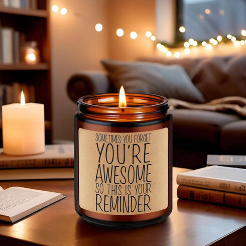 GSPY Thank You Candle - Stress Relief Gifts, Relaxing Gifts for Women, Men - Funny Calming, Relaxation, Birthday Present for Stressed Out People, ...