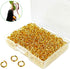 600 Pcs Gold Plated Jump Rings Split Rings Circle Clasp Connecting Rings Jewelry Necklace Bracelet Pendant Choker Charm Loops DIY Craft Earring Ma...