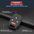 2pcs Compatible with Honda Accord Accord Crosstour CR-V Civic Element Pilot Fit Odyssey TL TSX ZDX Ridgeline Clarity Black Key Fob Cover Case Key ...