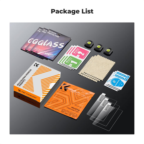 K&F Concept Screen Protector & Hot Shoe Cover Kit for Sony A9 A7III A7R II 7II 7S II A9II A7R III A1 RX1R RX1 RX10IV A7C A7S III A7R IV RX10 III R...