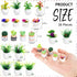 26Pcs Miniature Potted Plants, Mini Artificial Plants, 1:12 Scale Doll House Accessories, Suitable for Dollhouse Decoration, Christmas Birthday Gi...