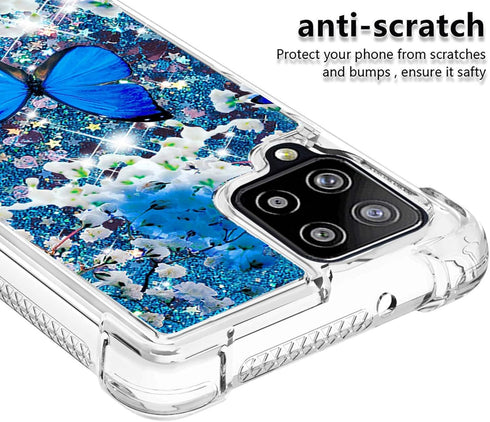 for REVVL 6X Pro 5G Case/REVVL 6 Pro 5G Phone Case,with Screen Protector,Glitter Bling Liquid Cute Soft TPU Slim Girls Women Shockproof Protective...