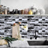 Livebor Peel and Stick Backsplash Wallpaper Kitchen Backsplash Wallpaper 11.8inch x 196.8inch Tile Contact Paper Kitchen Peel and Stick Countertop...