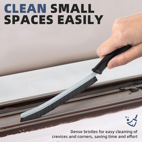 Hard Bristle Crevice Cleaning Brush - Cleaning Tools for Household Use, Multifunctional Gap Cleaning Supplies for Kitchen, Bathroom, Toilet, Windo...