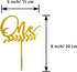 Gold Shiny 1st Birthday Topper - Acrylic Number One Smash Cake Topper Decoration For Baby Shower Photo Booth Props, First Birthday and Anniversary...