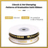 2 Rolls 50 Yards Graduation Ribbon 3/8 Inch Wide, Congrats Grad Gold Satin Ribbon for Gift Wrapping Class of 2024 Graduation Party Decorations DIY...