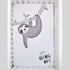 Little Love by NoJo Let's Hang Out Grey and Ivory Sloth Photo Op Fitted Mini Crib Sheet...