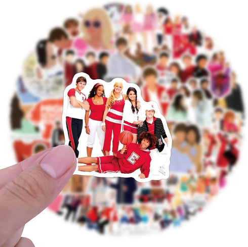 55pcs High School Musical Stickers Decals for Laptops Water Bottles Toys and Gifts for Teens,Girls,Perfect for Laptop,Phone,Skateboard,Travel...