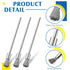 10 Pcs Wire Brush Extended Steel Cleaning End Brushes Pen Stainless Steel Wire Brush 3 mm Mandrel Rust Paint Removal Bits Polishing Rotary Tool Ac...