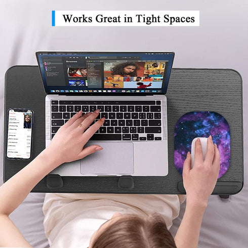 Small Mouse Pad 6 x 7 Inch, Oval Mini Mouse Pad with Non-Slip Rubber Base, Waterproof Compact Mouse Mat for Laptop Computer Wireless Mouse Keyboar...