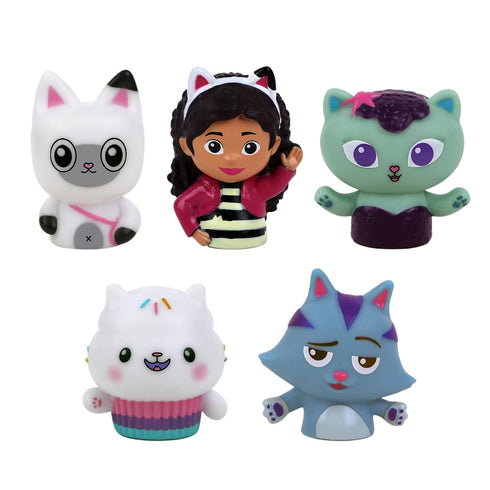 NBC Universal Gabby's Dollhouse Bath Finger Puppets, 10 Pc - Party Favors, Educational, Bath Toys, Story Time, Beach Toys, Playtime, Stocking Stuf...