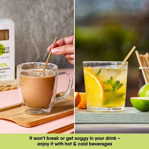 – 150 PCS of 4.75 Inches Unwrapped Biodegradable Drink Stirrers – Made of Vegetable Fibers, Best Cocktail Stirrers for Drinks of All Kinds...