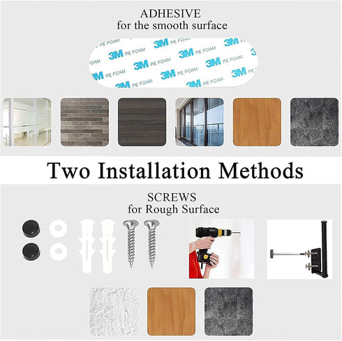 Paper Towel Holder,Paper Towel Holder Under Cabinet Self Adhesive Kitchen Countertop Wall Mount Paper Towel Holders with Screws for Rough Surface,...