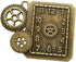 Gnognauq 100 Gram Clock Face Charm Pendant Multistyle Gears Steampunk Pendant for DIY Necklace Bracelet Jewelry Making and Crafting(Antique Bronze...