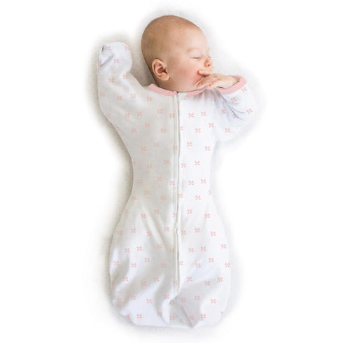 Amazing Baby Transitional Swaddle Sack, Arms Up Half-Length Sleeves & Mitten Cuffs, Swaddle for Newborn Transition to Baby Sleep Sack Wearable Bla...