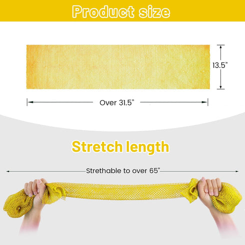 African Net Sponge, Authentic Exfoliating Body Scrubber for Bath and Shower, Multiple Textures with Gentle Deep Exfoliating and Rich Lather for Al...