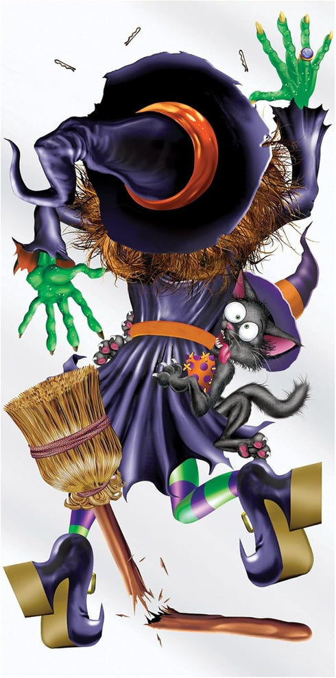 Beistle Crashing Witch Door Cover...