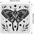 BENECREAT 12x12" Moth Plastic Stencils Moon Star Grass Drawing Templates for Wood Wall Painting and Scrapbooking...
