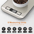 CROWNFUL Food Scale, 11 lb Digital Kitchen Scales with Built-in Coin Battery, Weight Ounces and Grams for Cooking and Baking, 6 Units with Tare Fu...