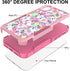 CaseTown Case for iphone XR, Rainbow Unicorn Design Dual Layer Heavy Duty Shockproof Defender Bumper Back Case Silicone Protective Armor Women Gir...