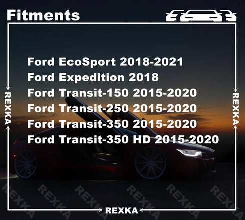 Rexka 20pcs Wheel Opening Molding Clip Retainer Compatible with Ford W716507-S300 Expedition EcoSport Transit 150 250 350 W716507S300...