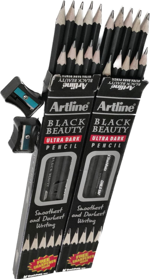 artline Black Beauty Ultra dark Pencil Pack of 2 (2)...