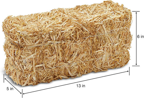 FloraCraft Decorative Straw Bale 5 Inch x 6 Inch x 13 Inch Natural...
