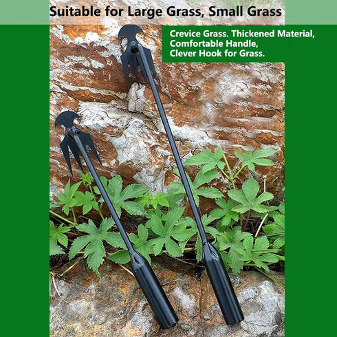 2024 Upgrade Weed Puller Tool with 4 Teeths - Multifunctional Hand Weeder for Garden - Durable & Portable Garden Weeding Tool for Vegetable Garden...