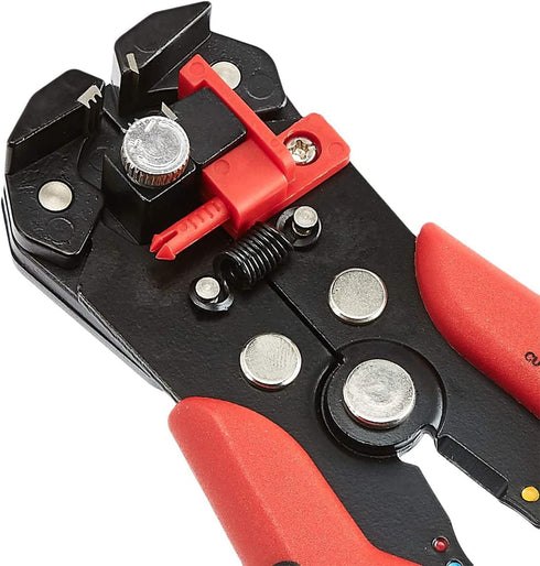 Amazon Basics Self-Adjusting Wire Stripper, Black/Red...