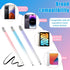 3PCS Stylus Pens for Touch Screens, Stylus Pen for iPhone/iPad/Tablet Android/Microsoft/Surface, Compatible with All Touch Screens(Purple/Pink/Blu...