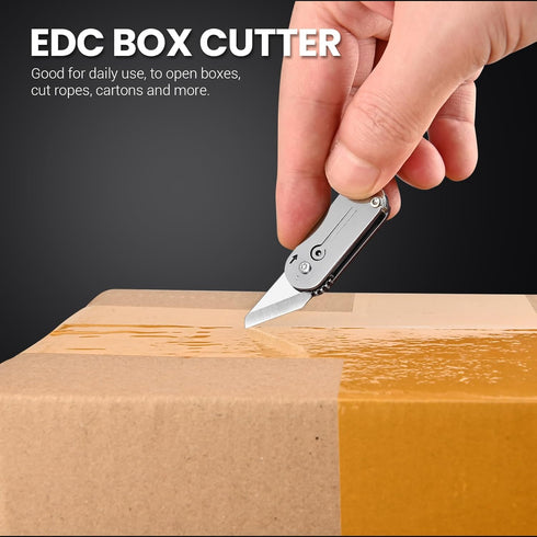 Small Pocket Knife for Men, Mini Folding Knives Box Cutter, Cool EDC Knife with Unique Design, Little Tiny Knives for Every Day Carry, Small Gift ...