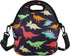 Violet Mist Neoprene Lunch Bag Reusable Insulated Box with Adjustable Shoulder Strap for Women and Men, Dinosaur 2, 11.42"L x 10.43"H x 5.51"W...