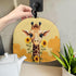 Giraffe Sunflower Print Tea Cozy for Ladies Gift Teapot Cover Home Decorative Accessory Insulated Teapot Cozy for Dust Proof Keep Warm Yellow Kett...