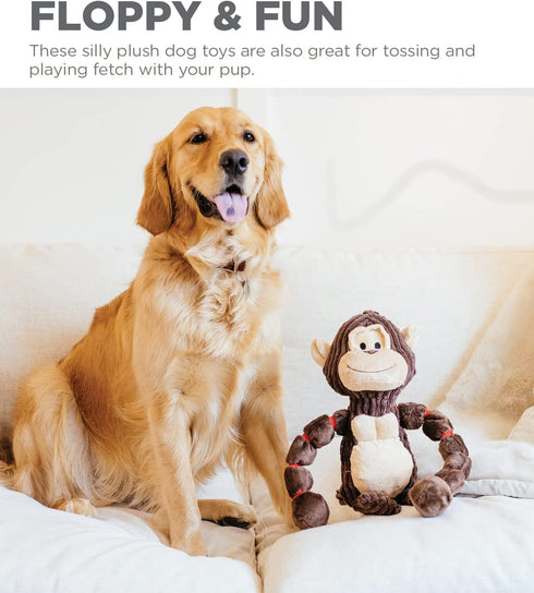 Outward Hound Thunda Tugga Gorilla Plush & Squeaky Dog Tug Toy...