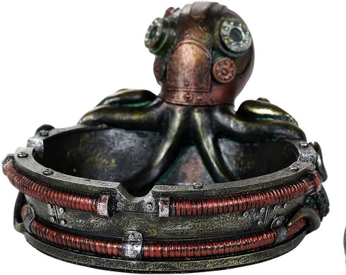 Pacific Giftware Steampunk Octopus Cigarette Ashtray Coin Tray Decorative Tabletop Accessory...