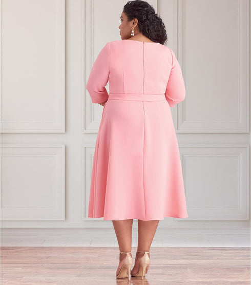 Simplicity Misses' Jacket and Dress Sewing Pattern Kit, Code S9474, Sizes 26W-28W-30W-32W, Multicolor...