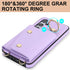 for Samsung Galaxy S24 Phone Case for Women, Crossbody Wallet Case with Credit Card Holder Lanyard Shockproof Purse Kickstand Case for Samsung Gal...