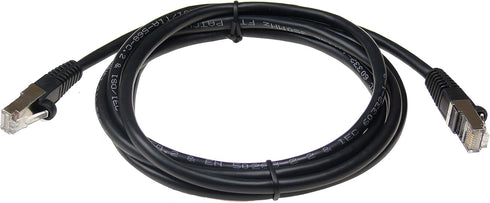 NTW 7' Cat5e Snagless Shielded (STP) Network Patch Cable - Black - 345-S5E-007BK...
