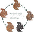 Rusty Squirrel Garden Ornament, Rusty Squirrel Silhouette to Screw in Wood, Metal Garden Decoration, Metal Garden Decor, Fence Topper, Gift Idea f...