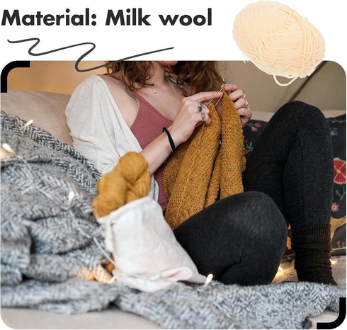 SUPVOX Sugar and Cream Cotton Yarn Knitting kit Yarn for Knitting Blanket Yarn Super Bulky Yarn Milk Cotton yarnbulky Yarn Green Yellow Blue Acryl...