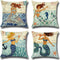 ULOVE LOVE YOURSELF Ocean Theme Throw Pillow Case Mediterranean Style Cotton Linen Mermaid Square Cushion Covers 18 X 18 Inch Nautical Pillow Cove...