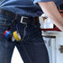 MELOTOUGH Tape Thong Electrical Tape Holder with Trigger Snap Hook for Tool Bag, Tool Pouch, Tool Belt (Blue)...