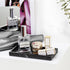 Luxspire Bathroom Vanity Tray, 8 x 4 inch Resin Dresser Jewelry Ring Dish Tank Storage Kitchen Sink Countertop Organizer Plate Holder for Perfume ...