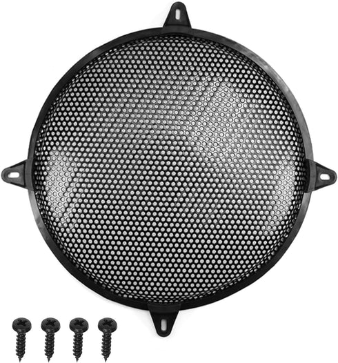 Fielect 8 inch Speaker Grill Cover Mesh SubWoofer Grill Speaker Covers Waffle Grill Cover Guard Protector Audio Accessories Black...