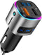 Bluetooth FM Transmitter for Car, SONRU Bluetooth Car Adapter, Wireless FM Radio Transmitter, Support QC3.0 USB Charging, Hands-Free Calling, Siri...