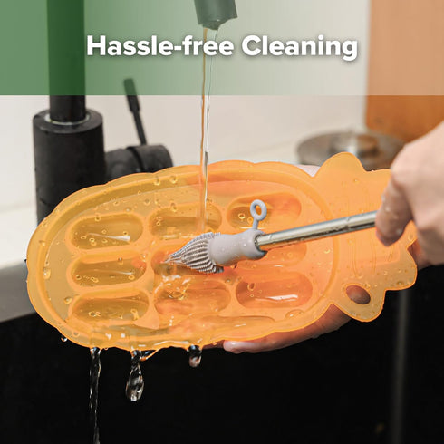 haakaa Silicone Nibble Freezer Tray -Breastmilk Teething Popsicle Mold - Baby Fruit Food Feeder Teether Tray - Baby Food Maker - Ice Cube Tray - 4...