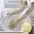 Dishwashing Cleaning Gloves 3 Pairs-Reusable Rubber Gloves Non-Slip Laundry Kitchen Gardening Household Gloves(Long Cuff)...